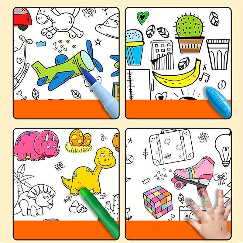 Cm Students' Drawing Scroll Coloring Paper Roll Sticky DIY Painting Drawing