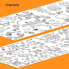 Cm Students' Drawing Scroll Coloring Paper Roll Sticky DIY Painting Drawing