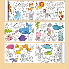Cm Students' Drawing Scroll Coloring Paper Roll Sticky DIY Painting Drawing