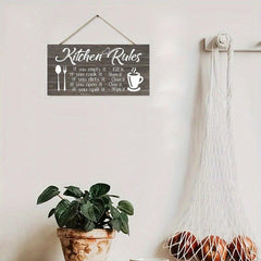 Wooden Kitchen Rule Wall Decorative Pendant