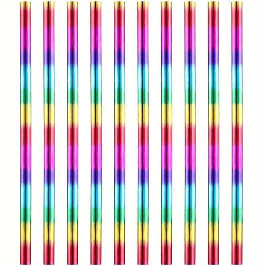 10pcs Rainbow Colored Pencils 4-in-1 Water Soluble Wooden Pencils for DIY Art