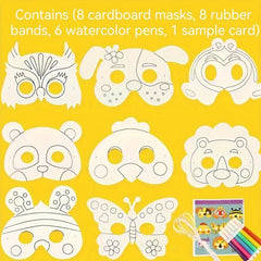25 Sheets Blank Paper Mask Watercolor Painting DIY Art Materials
