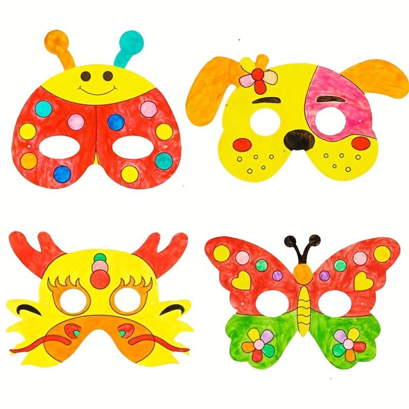 25 Sheets Blank Paper Mask Watercolor Painting DIY Art Materials