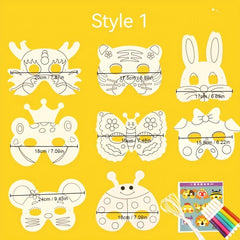 25 Sheets Blank Paper Mask Watercolor Painting DIY Art Materials