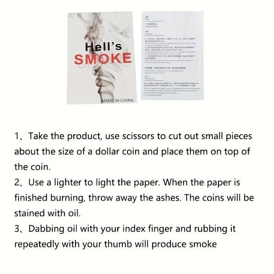 6pcs Finger Smoke Magic Props Creative Special Writing Hell Smoke Magic