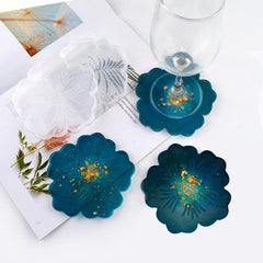 Flower Coaster Cup Mat Silicone Resin Mold Craft DIY Mould