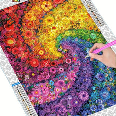 Abstract Flower Full Diamond Painting Kit