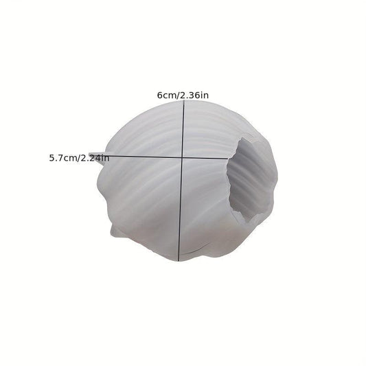 Irregular Geometric Wave Rotating Drop Glue Mold Abstract Art Column Candle Sili