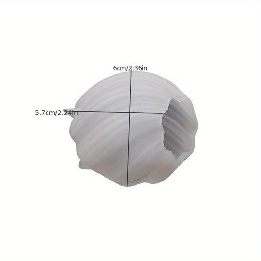 Irregular Geometric Wave Rotating Drop Glue Mold Abstract Art Column Candle Sili