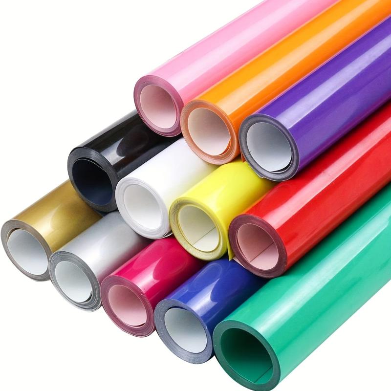 30 X 3ft HTV Iron On Permanent Adhesive Vinyl Roll Heat Transfer Vinyl For Fabri