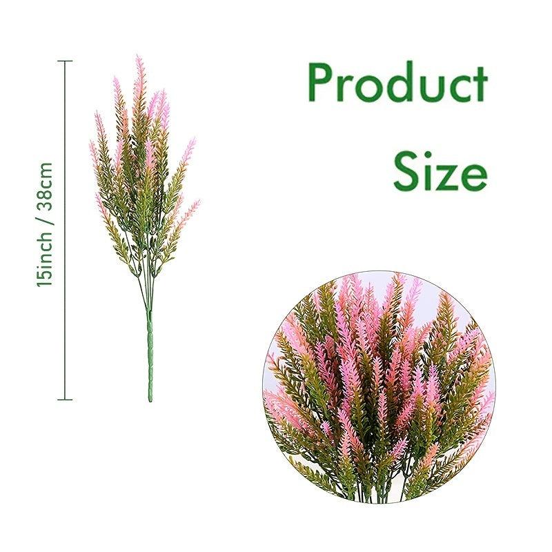 Artificial Lavender Bouquet UV Resistant for Garden Porch Decoration