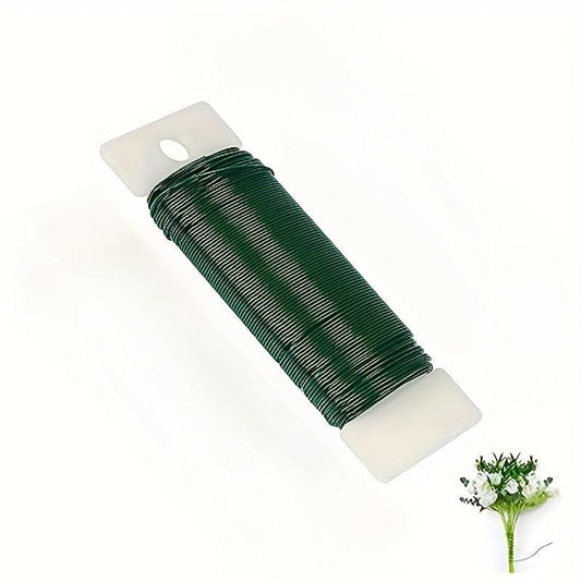 Green Floral Wire Christmas Wreath Wire 35m No 22 Flexible Paddle Wire