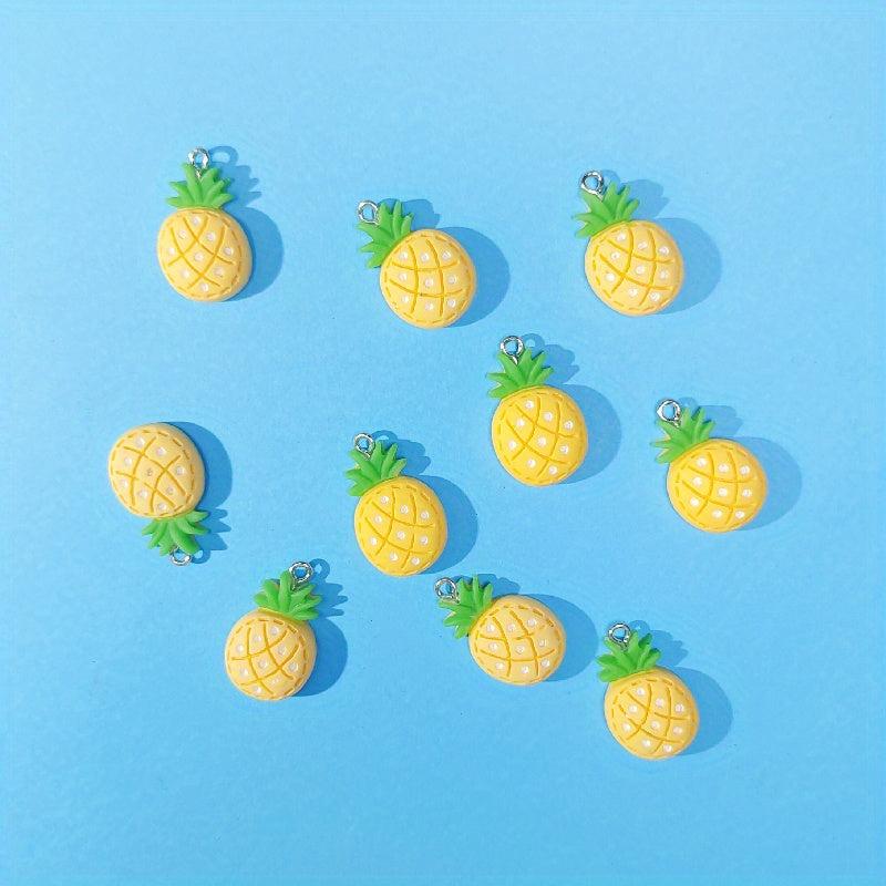 10pcs Strawberry Charms for DIY Jewelry Making