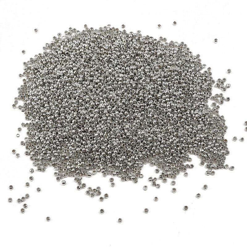 300pcs 2mm Metal Spacer Beads for DIY Bracelet Making