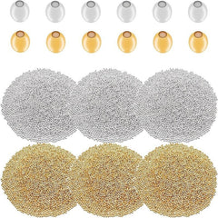 300pcs 2mm Metal Spacer Beads for DIY Bracelet Making