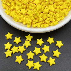 100pcs 9mm Star Shape Acrylic Spacer Beads Jewelry Making DIY