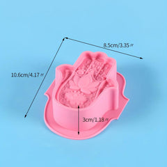 DIY Silicone Candle Mold Hand Shaped Mould For Soap Resin Candle Making