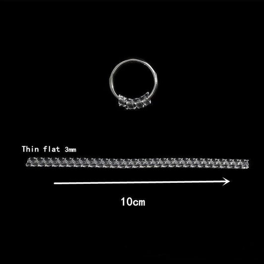 Ring Size Adjuster Spiral Tightener Transparent Ring Resizer