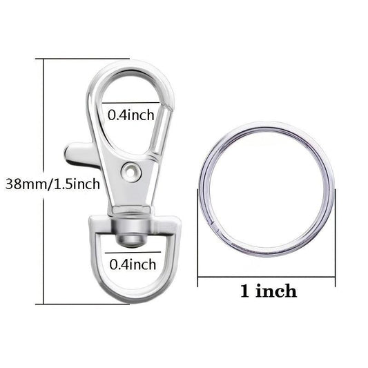 10pcs Metal Keychain Bag Buckle DIY Creative Accessories