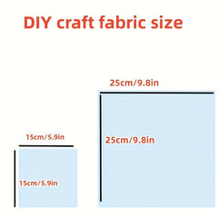 8pcs Number Theme Fabric Fat Quarter DIY Sewing Supplies