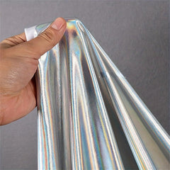 Colorful Graduation Elastic Glare Fabric