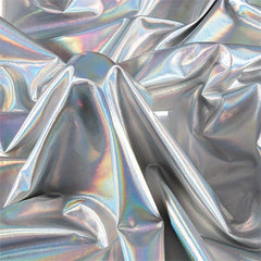 Colorful Graduation Elastic Glare Fabric