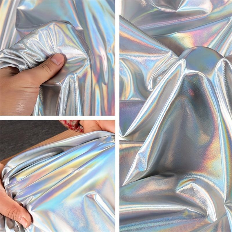 Colorful Graduation Elastic Glare Fabric