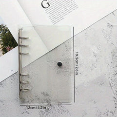 A5 Colorful Scrapbooking Storage Binder Bag Waterproof PVC 6 Hole Zipper