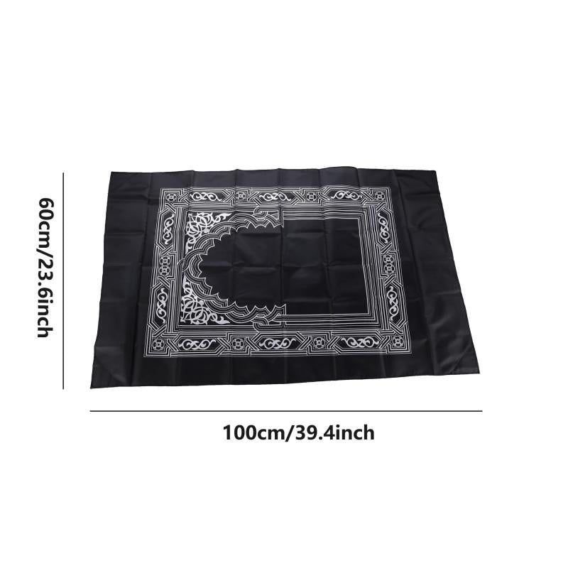 Portable Travel Prayer Mat Waterproof Polyester for Ramadan 23.62x39.37in