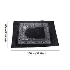 Portable Travel Prayer Mat Waterproof Polyester for Ramadan 23.62x39.37in