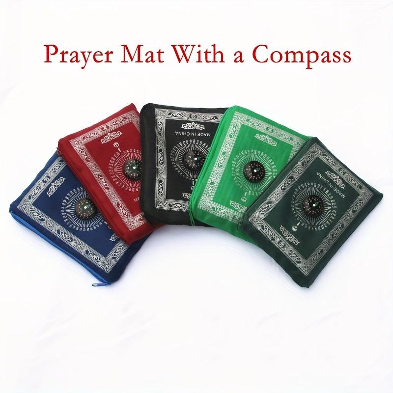 Portable Travel Prayer Mat Waterproof Polyester for Ramadan 23.62x39.37in