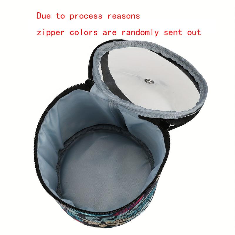 Yarn Bag Knitting Storage Crochet Tote Mini Drum Box 600D Oxford Fabric