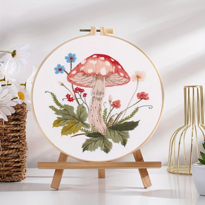 Mushroom Series Embroidery Kit - DIY Starter Kit For Adults
