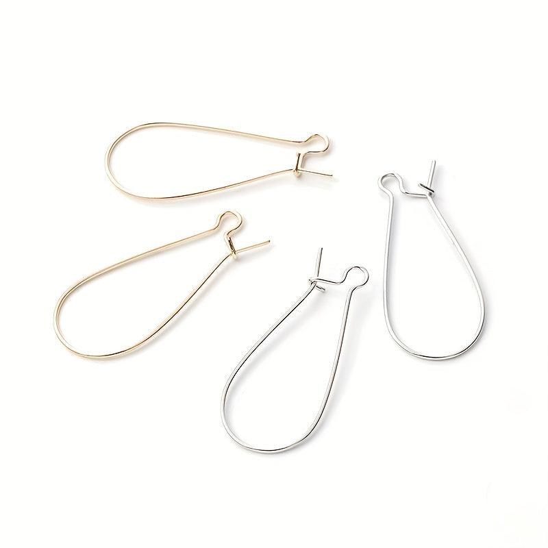 50 Stainless Steel Ear Wire Hooks Earring French Style Lever H