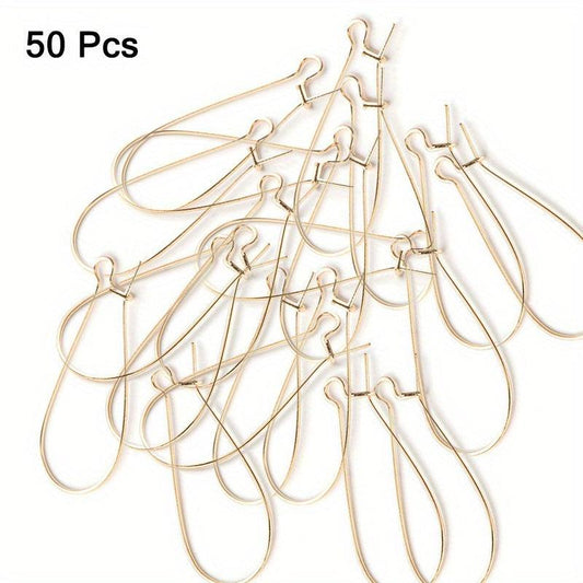 50 Stainless Steel Ear Wire Hooks Earring French Style Lever H