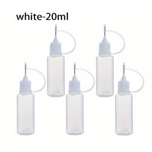 5pcs Needle Tip Glue Applicator Bottle Paper Quilling Scrapbooking Craft Tool