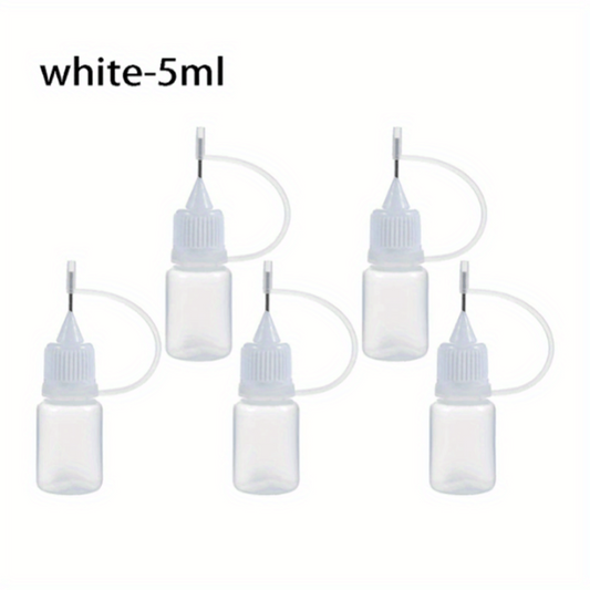 5pcs Needle Tip Glue Applicator Bottle Paper Quilling Scrapbooking Craft Tool