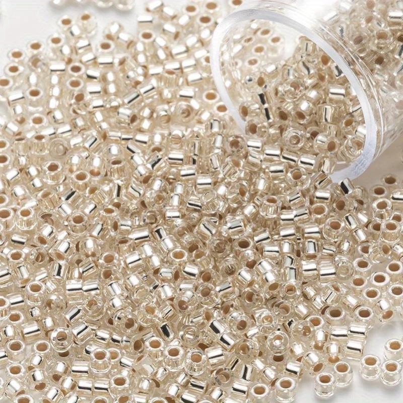 1200pcs 2MM Boho Glass Seed Beads Sliver Lined Multiple Colors