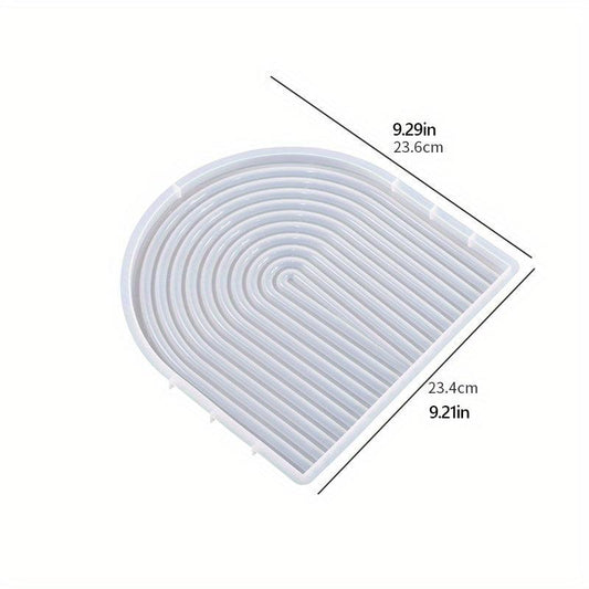 Arched Wave Shape Silicone Mold DIY Background Plate Coaster Craft