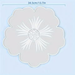 Flower Resin Tray & Coaster Molds for DIY Home Decor