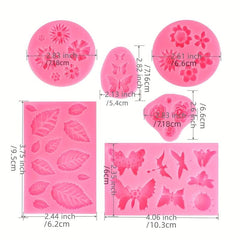 Flower Silicone Cake Mold Rose Leaf Fondant Chocolate Making Mold