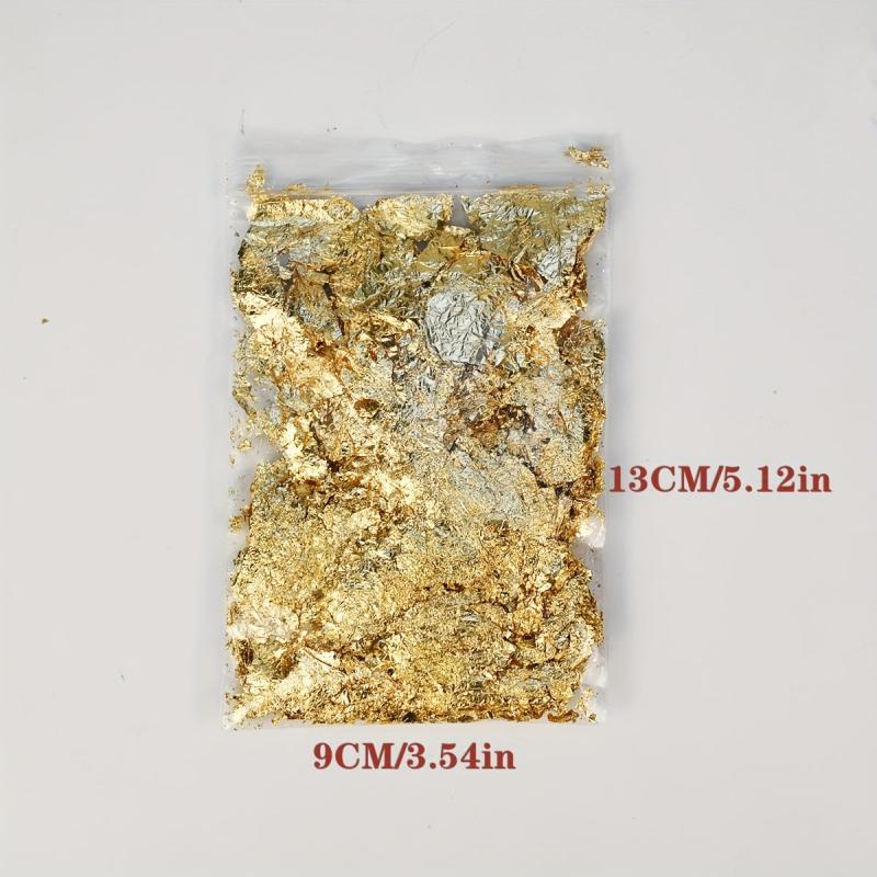 Glitter Foil Flake Resin Epoxy Mold Art Decoration Golden Foil Non Fading