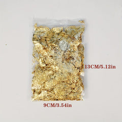 Glitter Foil Flake Resin Epoxy Mold Art Decoration Golden Foil Non Fading