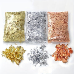 Glitter Foil Flake Resin Epoxy Mold Art Decoration Golden Foil Non Fading