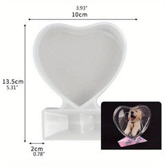 Love Heart Photo Frame Silicone Mold Epoxy Resin Decorative DIY Crafts Gift