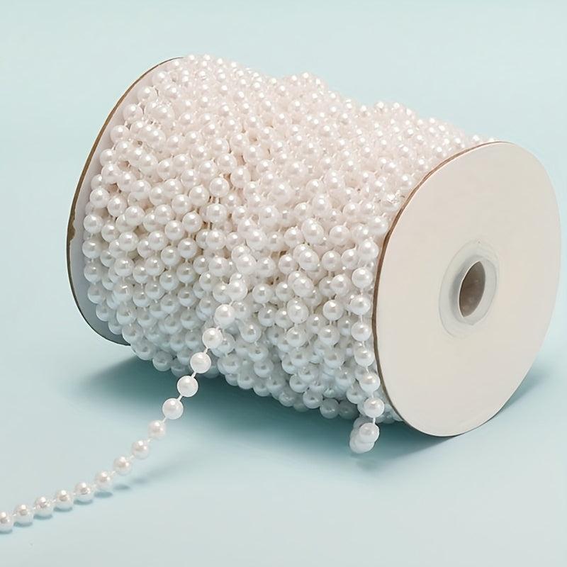 10mm Round Mini Beads Chain Roll Garland Flowers Acrylic Beads For Wedding Party