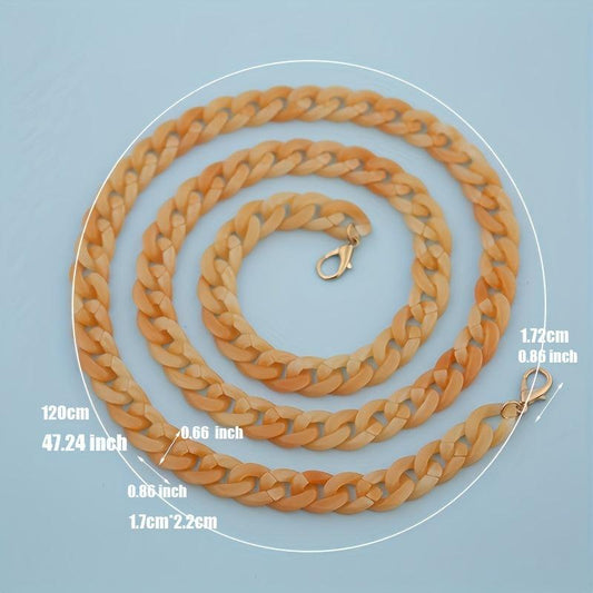 Long Acrylic Chains Mixed Thick Film Chains for Handbag & Phone Case