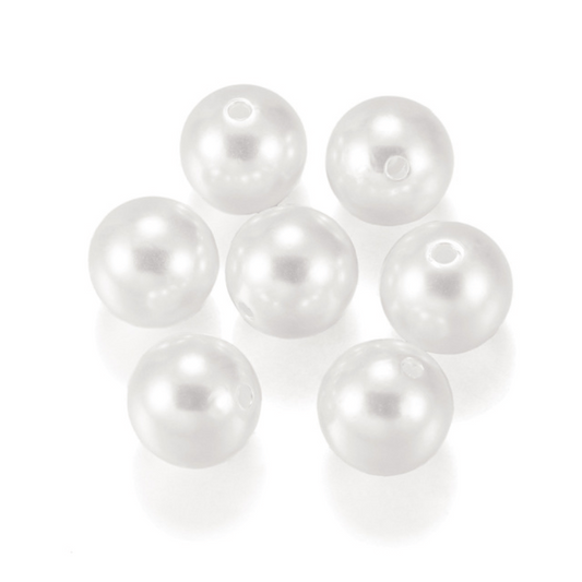 6-20mm Faux Pearl Beads ABS Beige DIY Clothing Beads