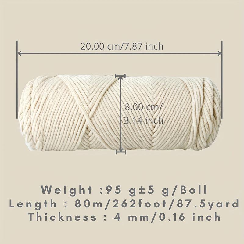 Soft Solid Cotton Yarn for Knitting DIY Handicrafts