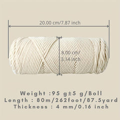 Soft Solid Cotton Yarn for Knitting DIY Handicrafts